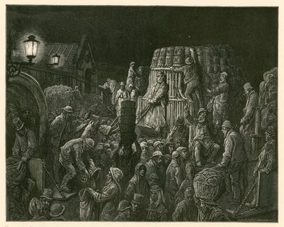 Marché de Covent Garden, Londres - Gustave Dore